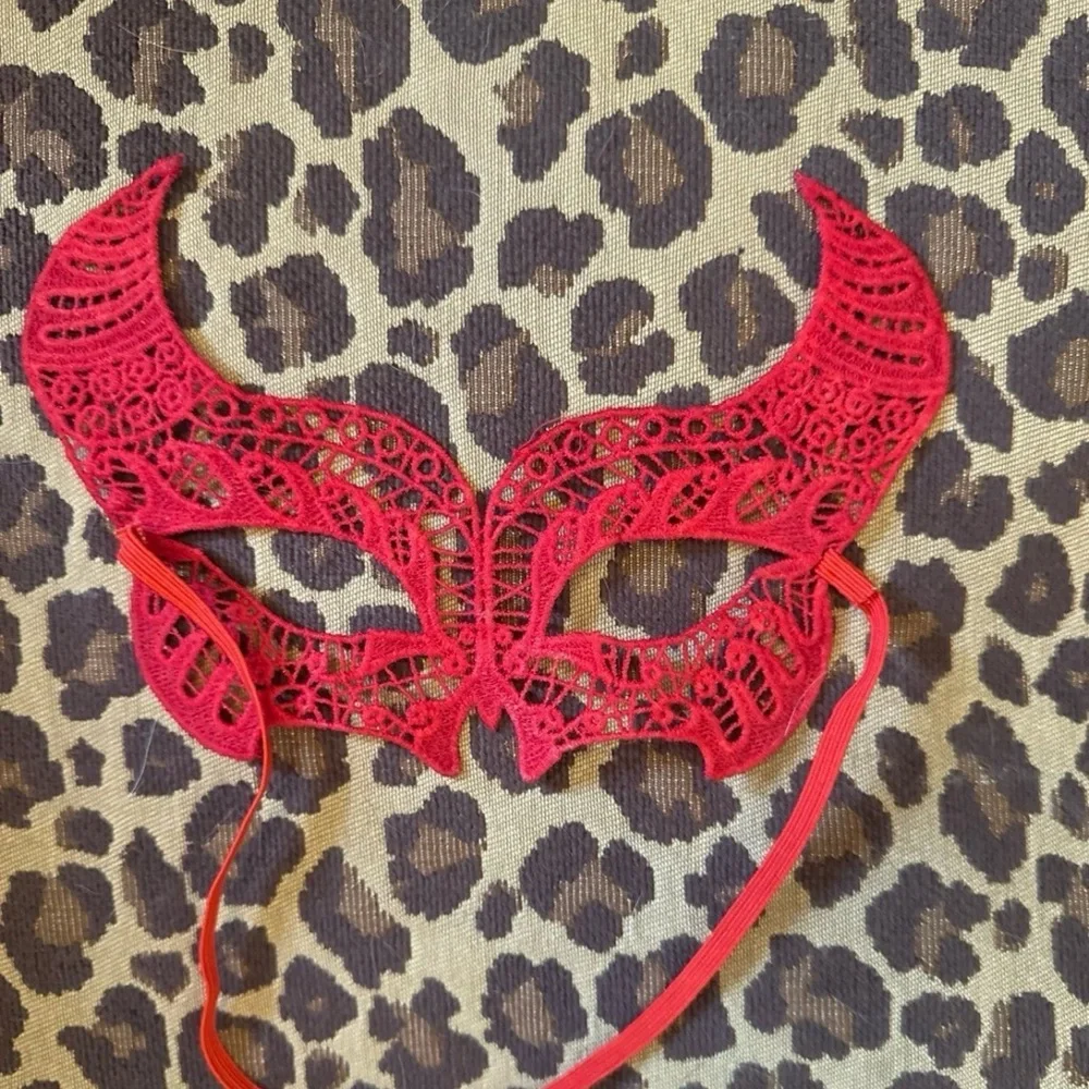 Red Lace Masquerade Mask